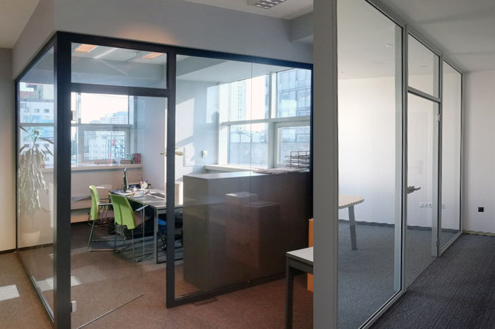 Glass partitions in offices – modern and functional space